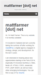 Mobile Screenshot of mattfarmer.net