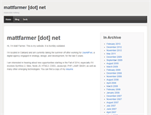 Tablet Screenshot of mattfarmer.net